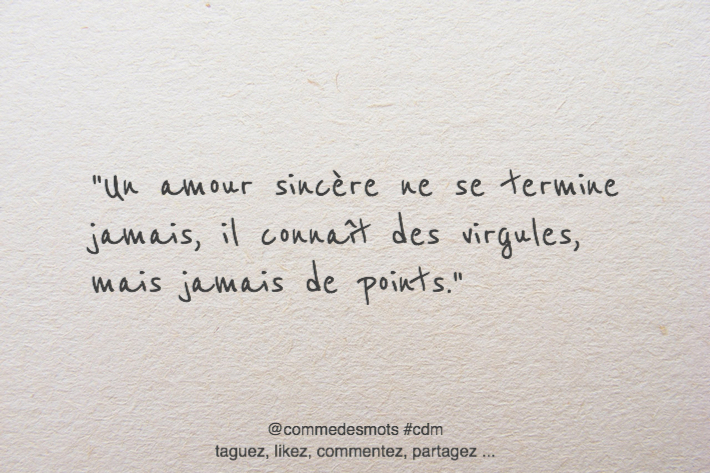 citation amour sincère