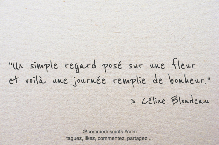 citation fleur bonheur