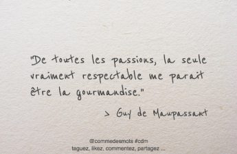 citation gourmandise