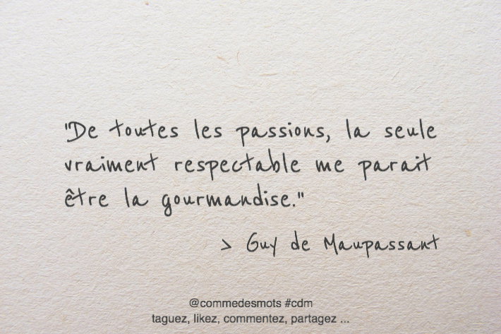 citation gourmandise