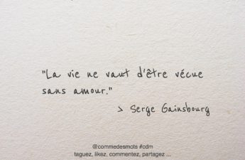 citation la vie, l'amour