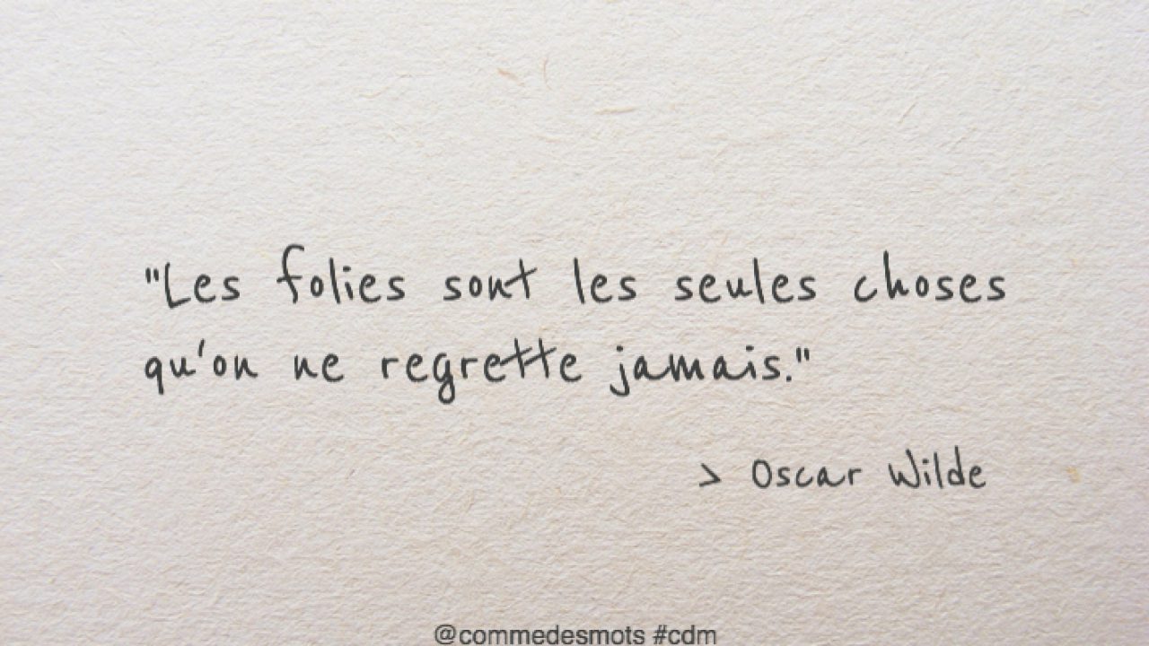 Les Folies D Oscar Wilde Comme Des Mots