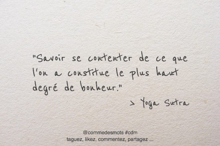 citation se contenter