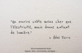 Un sourire coûte moins cher que l’électricité