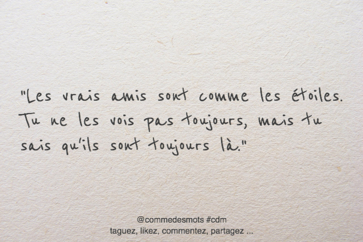 citation vrais amis