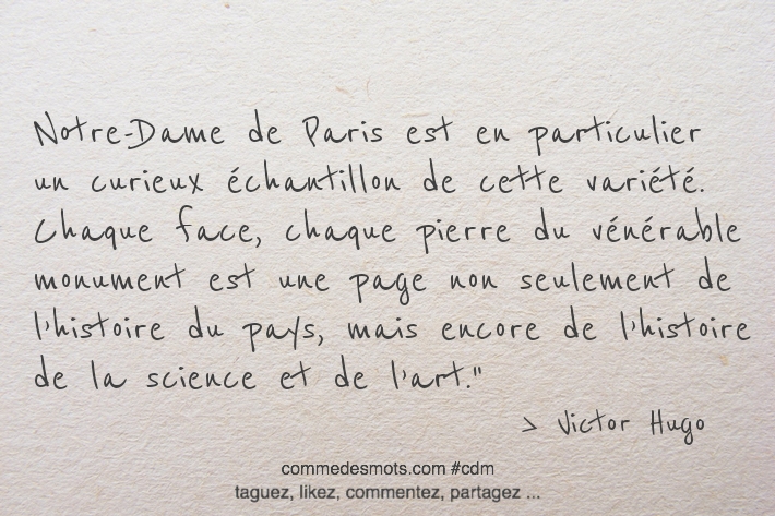 Notre Dame De Paris Est En Particulier Un Curieux Echantillon De Cette Variete Temps Comme Des Mots