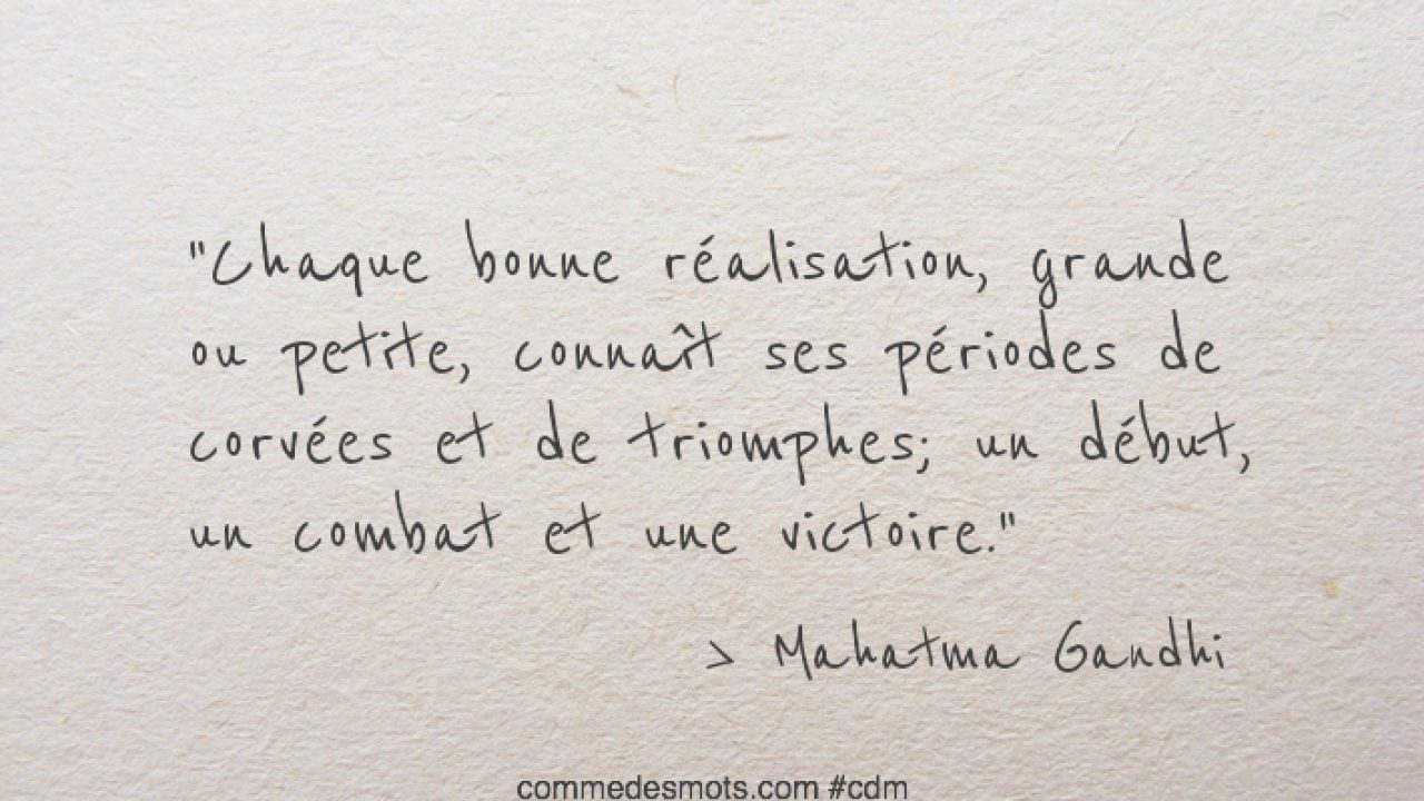 Chaque Bonne Realisation Pensees Positives Comme Des Mots