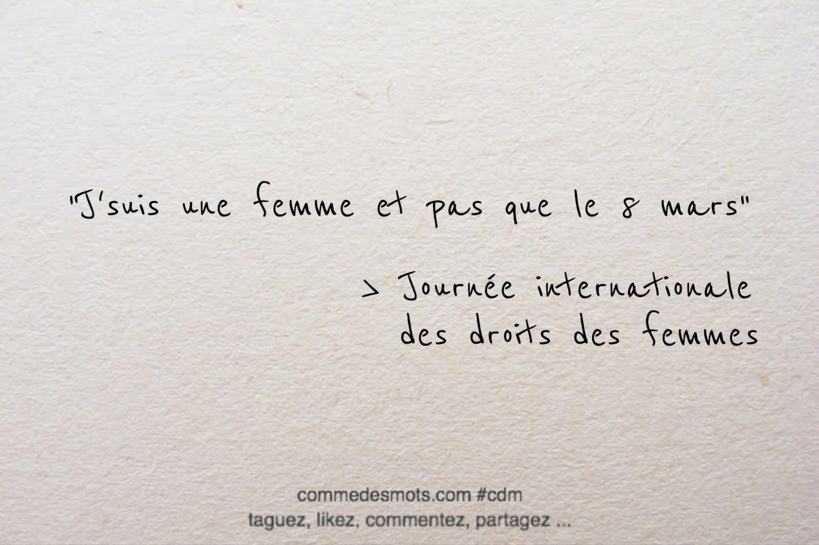 8 mars journée internationale des droits des femmes