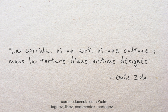 La corrida, ni un art, ni une culture ; mais la torture d'une victime désignée
