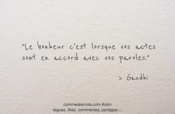 Vos actes, vos paroles