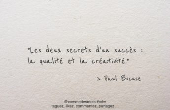 Qualité et la créativité