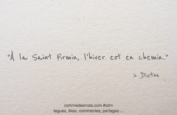 À la Saint Firmin