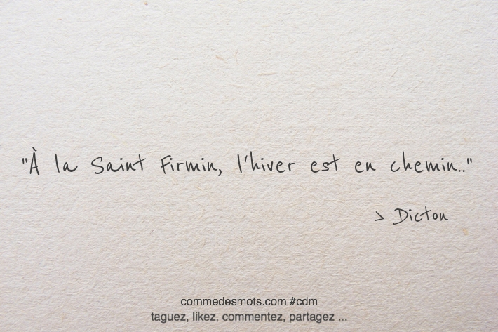 À la Saint Firmin