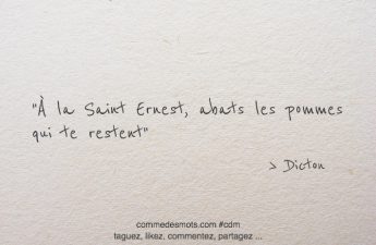 À la Saint Ernest