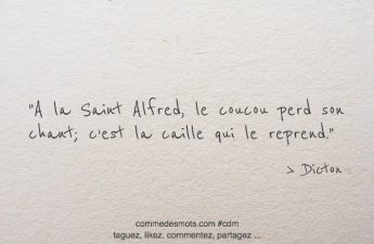 A la Saint Alfred