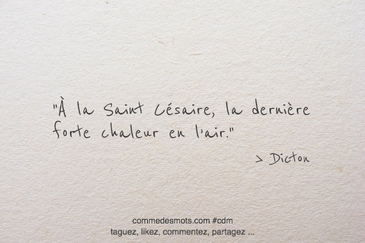 À la Saint Césaire