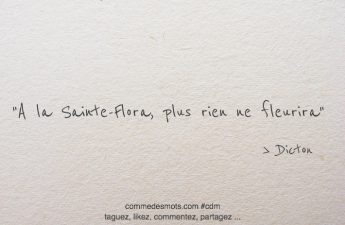 À Sainte-Flora