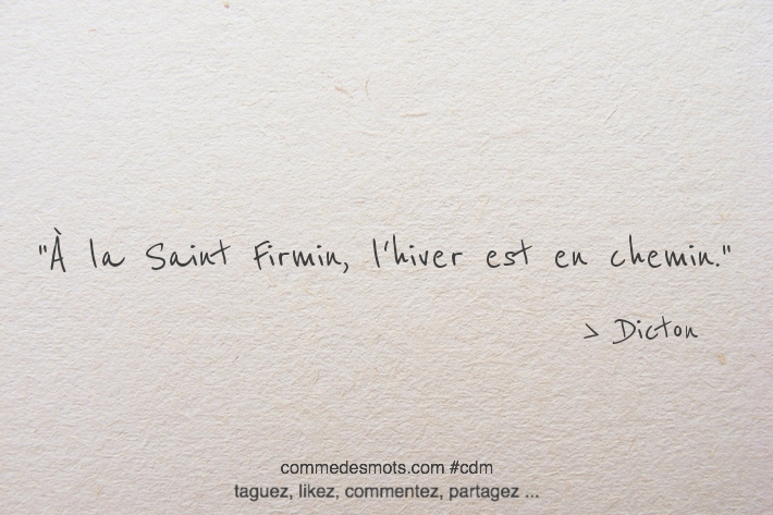 À la Saint Firmin