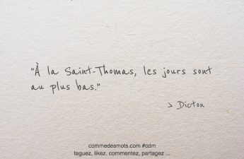 À la Saint-Thomas