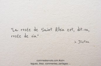 La rosée de Saint Albin