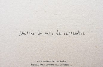 Dictons de septembre