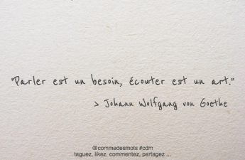 Écouter est un art