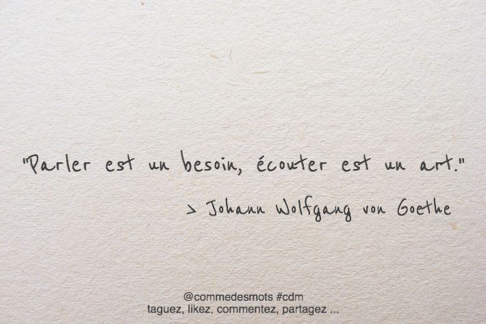 Savoir écouter est un art – Les Mots Positifs.com