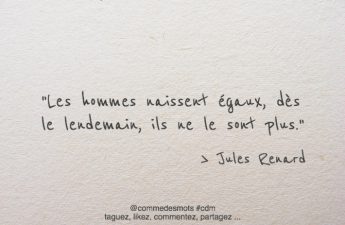 Les hommes naissent égaux