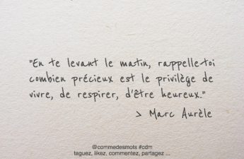 citation de Marc Aurèle