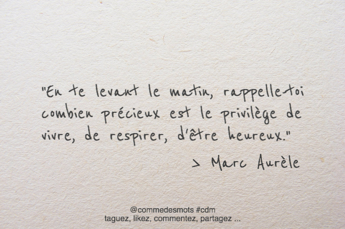 citation de Marc Aurèle