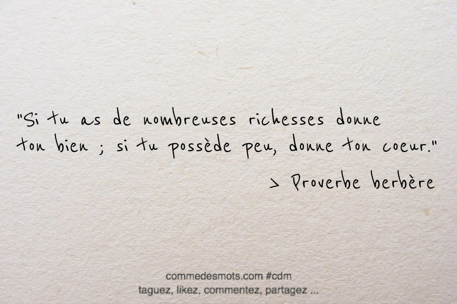 proverbe berbère