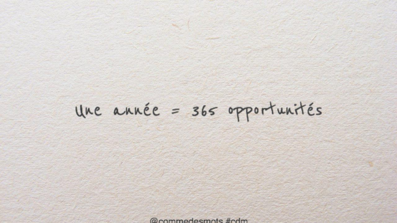 365 Opportunites Comme Des Mots